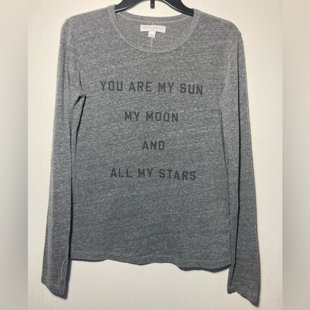 Spiritual Gangster Long Sleeve Tee Thumbholes You Are My Sun My Moon Size Small